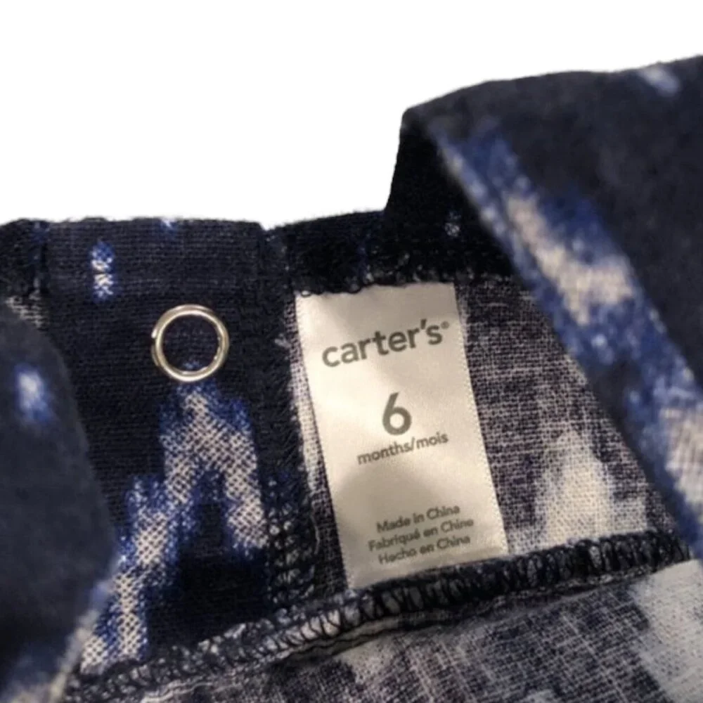 Carter's 6m Navy Tie Dye Romper